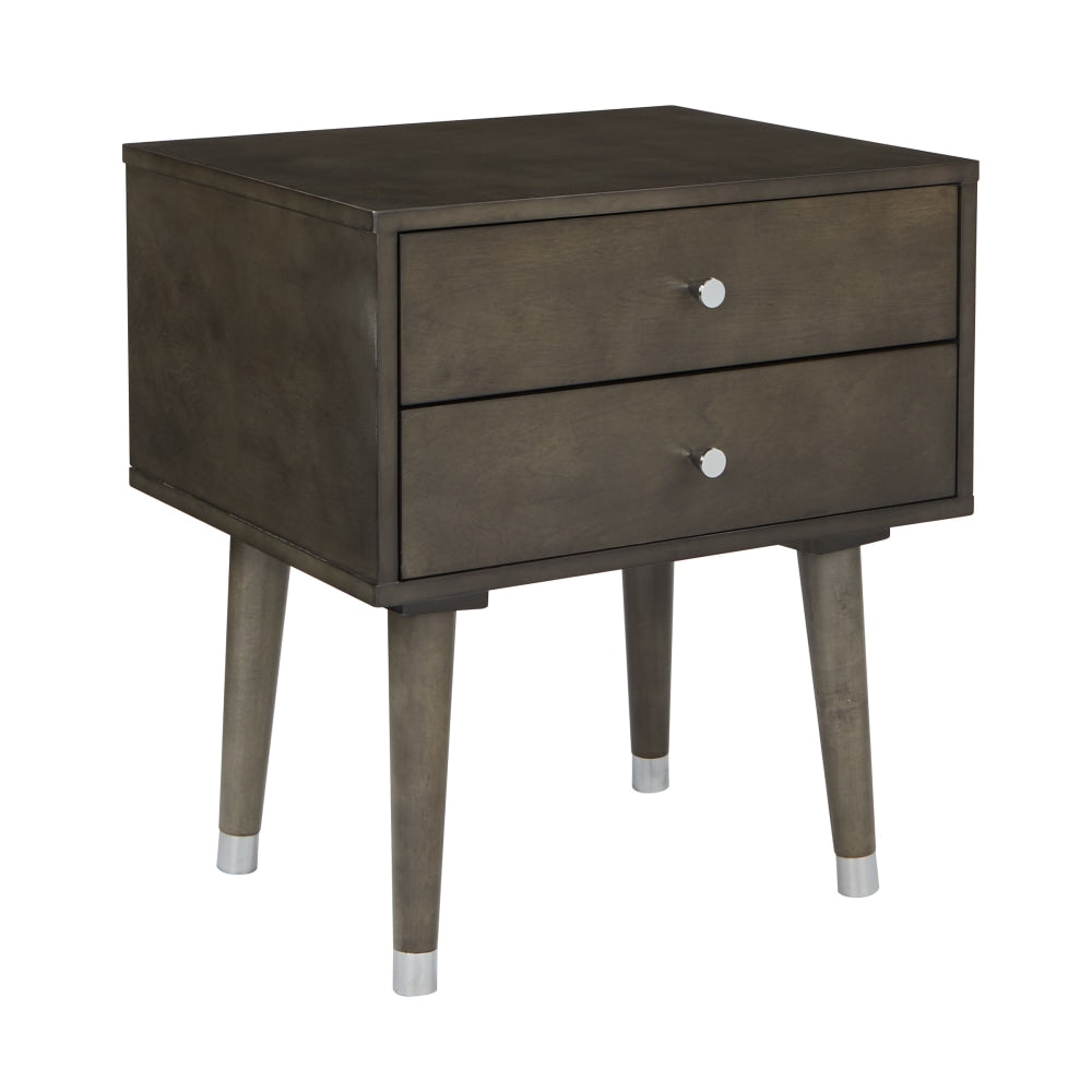 Office Star Cupertino Side Table, 22-1/2inH x 20-1/4inW x 16-1/4inD, Gray