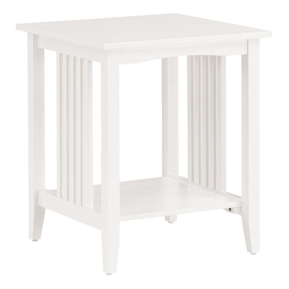 Office Star Sierra Rectangular Coffee Table, 24-1/4inH x 20inW x 20inD, White