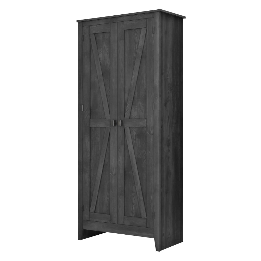 Ameriwood Home Farmington 31 1/2in Wide Storage Cabinet, 4 Shelves, Rustic Gray