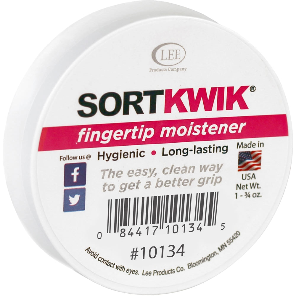 Lee Sortkwik Hygienic Fingertip Moistener, 25% Recycled, 1.75 Oz, Pink