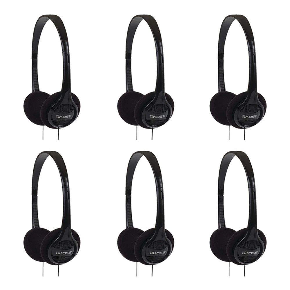 Koss KPH7 Colors On Ear Headphones - Stereo - Black - Wired - 32 Ohm - 80 Hz 18 kHz - Over-the-head - Binaural - Supra-aural - 4 ft Cable