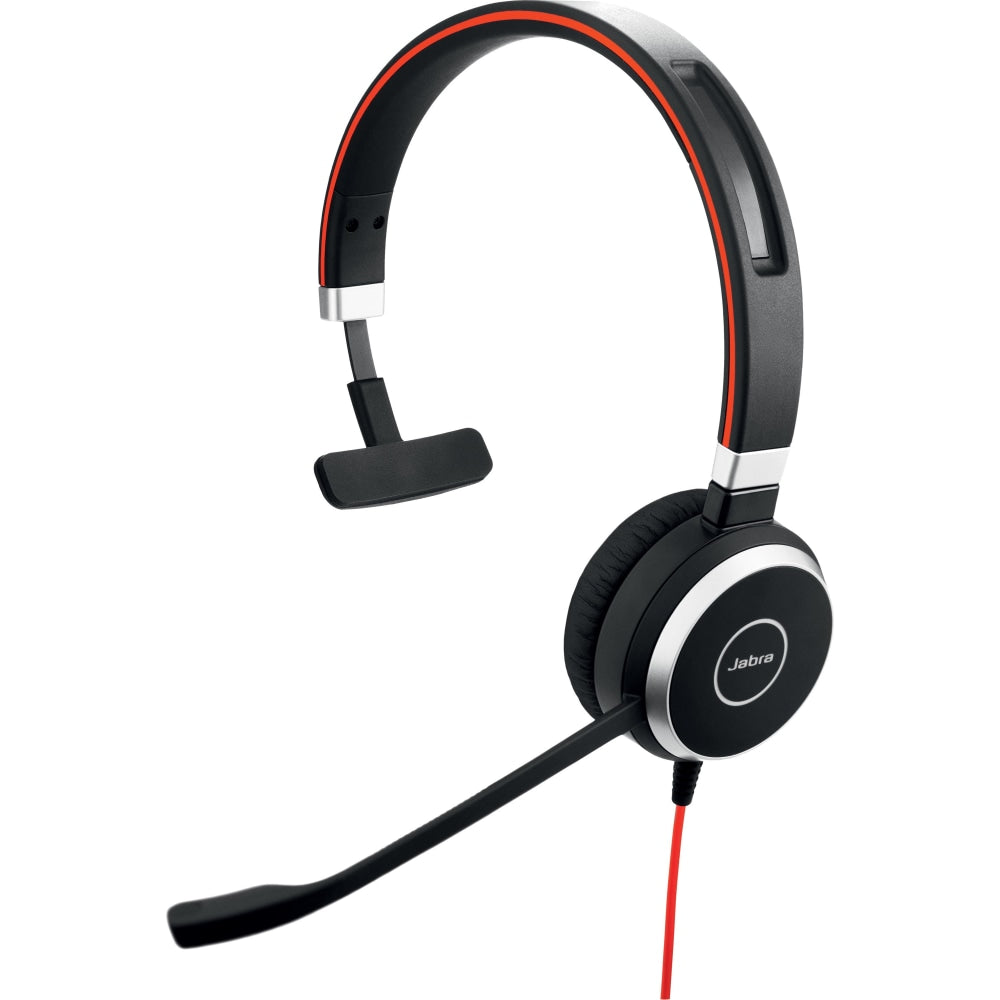 Jabra Evolve 40 Mono Headset - Mono - Mini-phone (3.5mm) - Wired - Over-the-head - Monaural - Circumaural