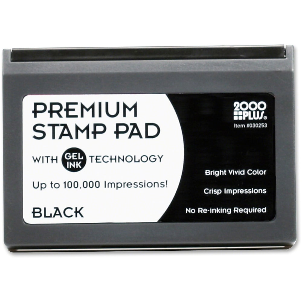 COSCO Microgel Stamp Pad for 2000 PLUS, 2 3/4 x 4 1/4, Black