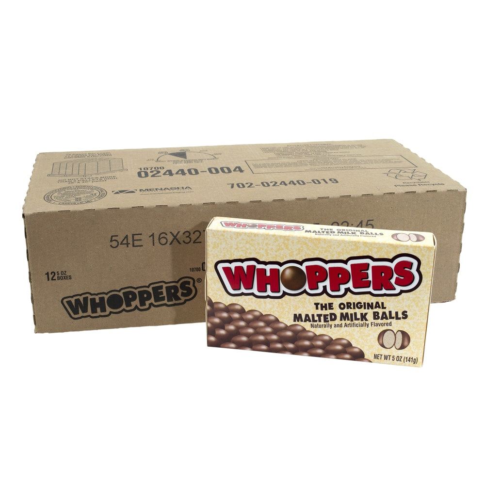 Whoppers Malted Milk Balls, 4-Oz Box, Pack Of 12