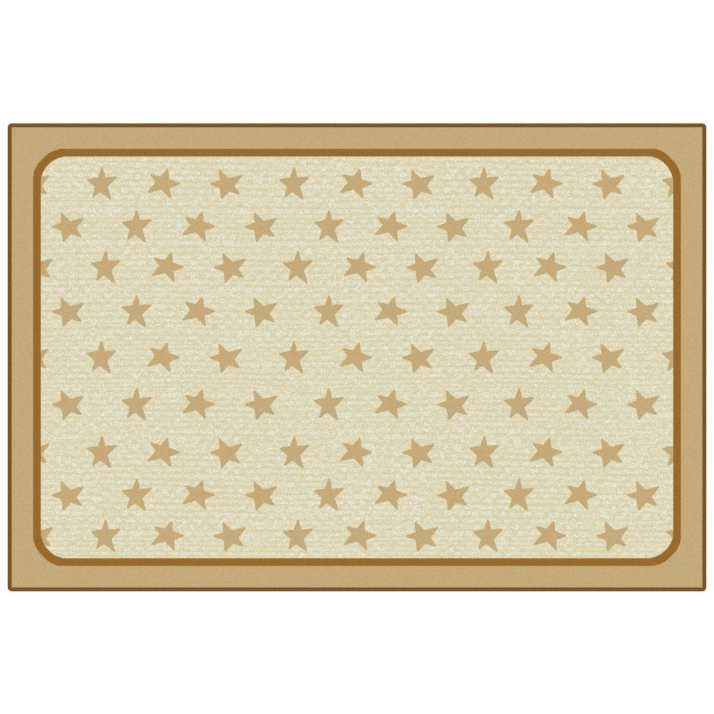 Carpets for Kids KID$Value Rugs Super Stars Decorative Rug, 3ft x 4ft6in, Tan