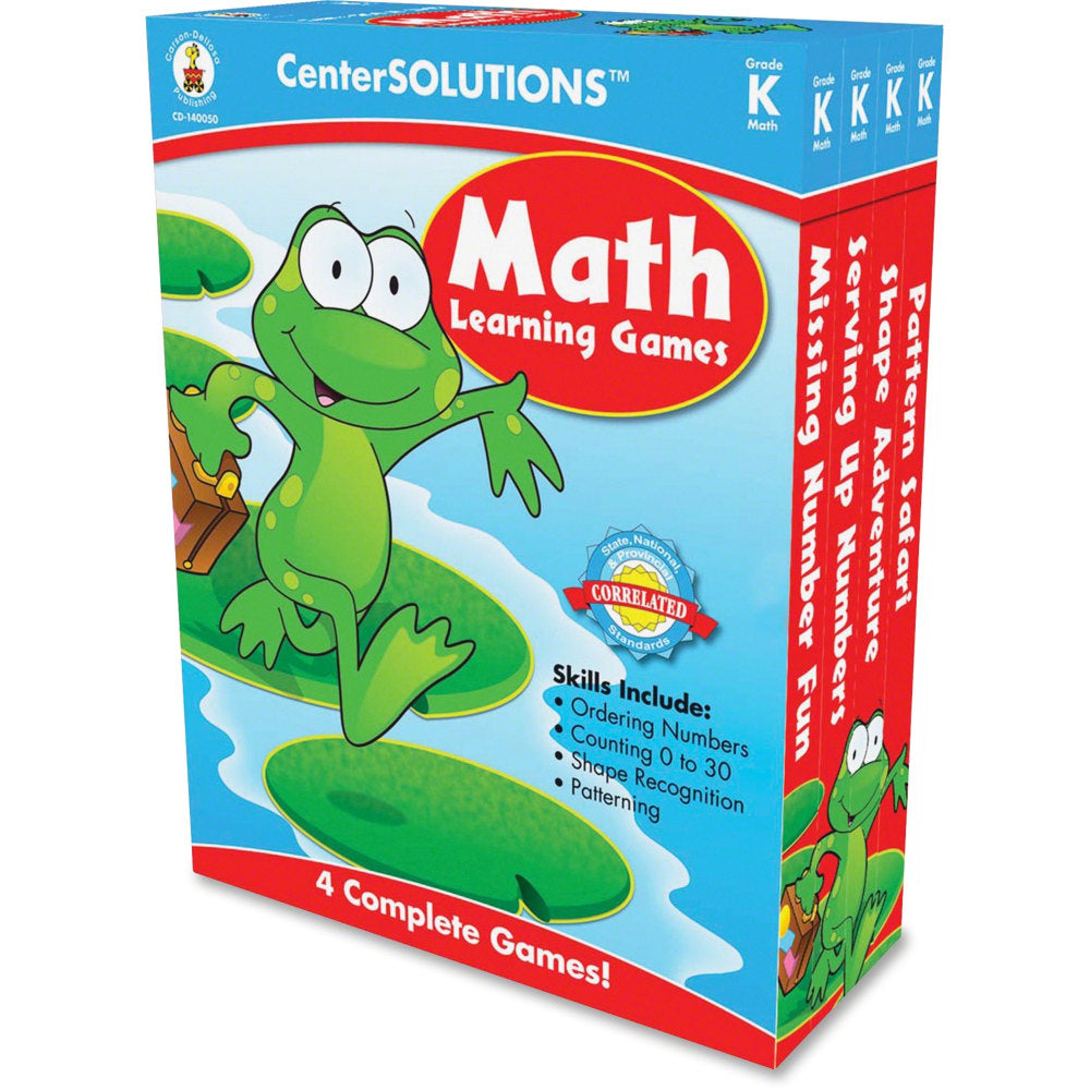 Carson-Dellosa CenterSOLUTIONS Learning Games, Math, Grade 1