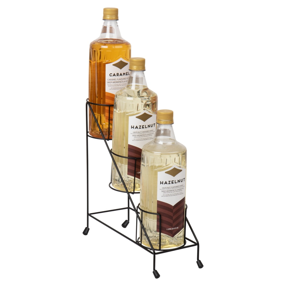 Mind Reader Coffee Syrup Station Kitchen Countertop Organizer, 10-3/4inH x 14inW x 4-1/4inD, Black