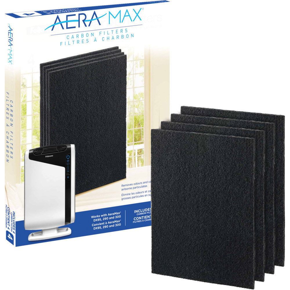 Fellowes AeraMax Carbon Filters, 1-1/2in x 16-3/16in, Pack Of 16 Filters