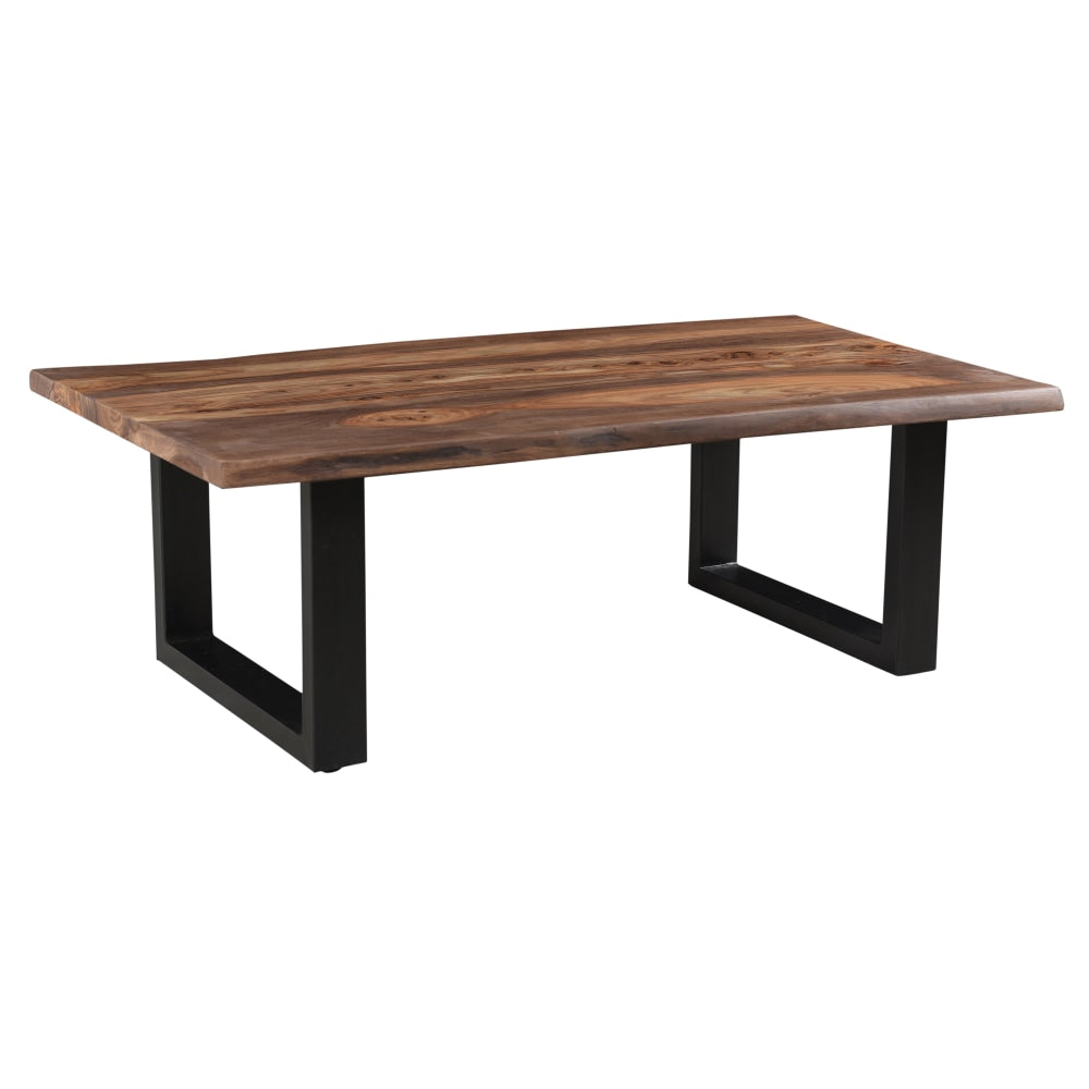 Coast to Coast Marlar Coffee Table, 18inH x 54inW x 29inD, Brownstone Nut Brown