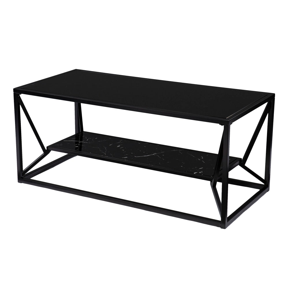 SEI Argall Cocktail Table, 18-1/4inH x 42inW x 20inD, Black