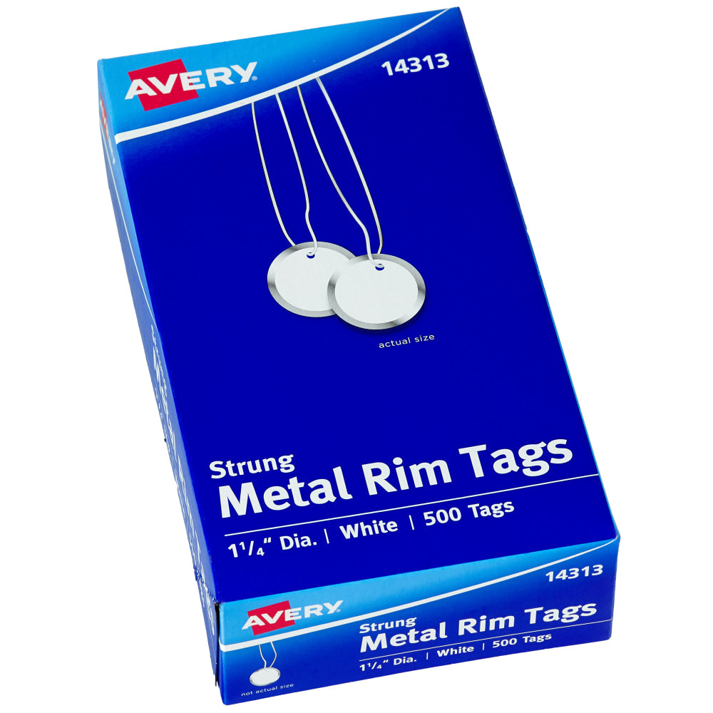 Avery Metal Rim Tags, 1 1/4in, Box Of 500