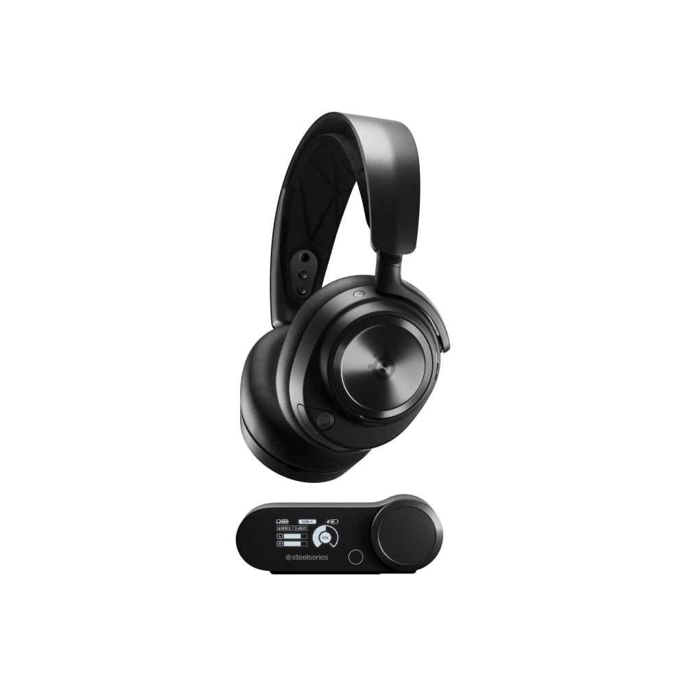 SteelSeries Arctis Nova Pro Wireless - Headset - full size - Bluetooth / 2.4 GHz radio frequency - wireless - active noise canceling - with GameDAC Gen 2 - for Nintendo Switch; Sony PlayStation 4, Sony PlayStation 5