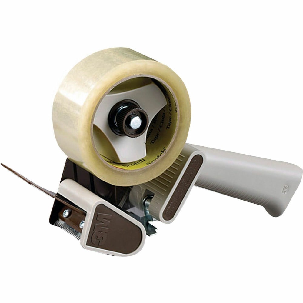 Scotch Refillable Box Sealing Tape Dispenser With Non-Retractable Blade, Gray