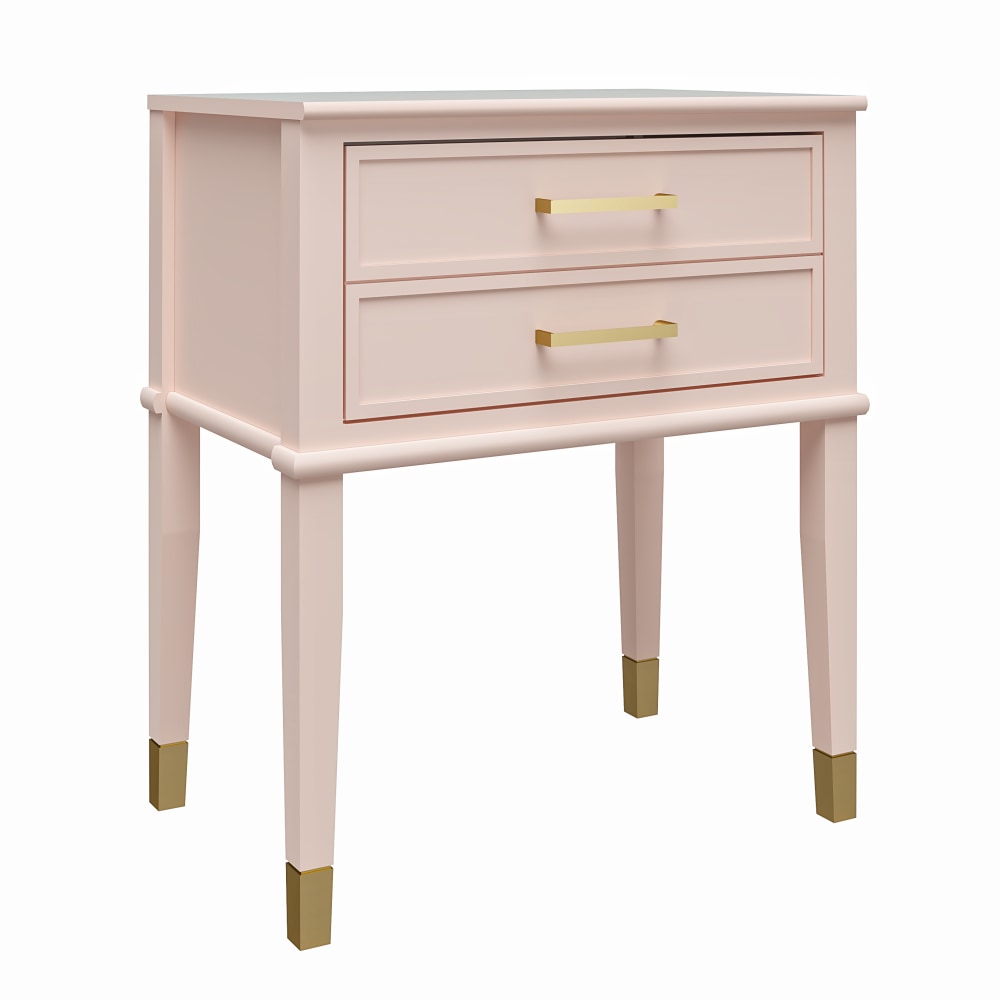 Ameriwood Home Westerleigh End Table, 28inH x 23-5/8inW x 15-5/8inD, Pink