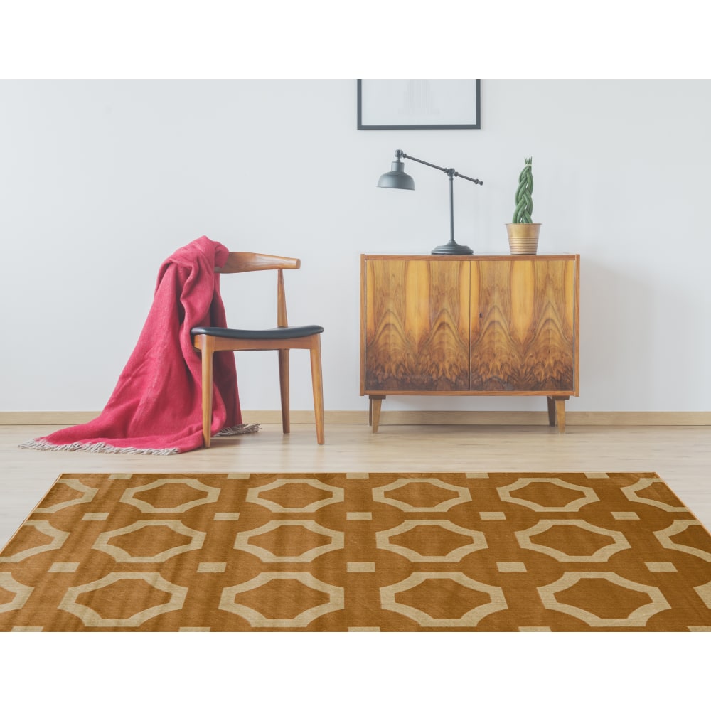 Linon Paramount Area Rug, 60in x 91in, Forsyth Beige/Sand