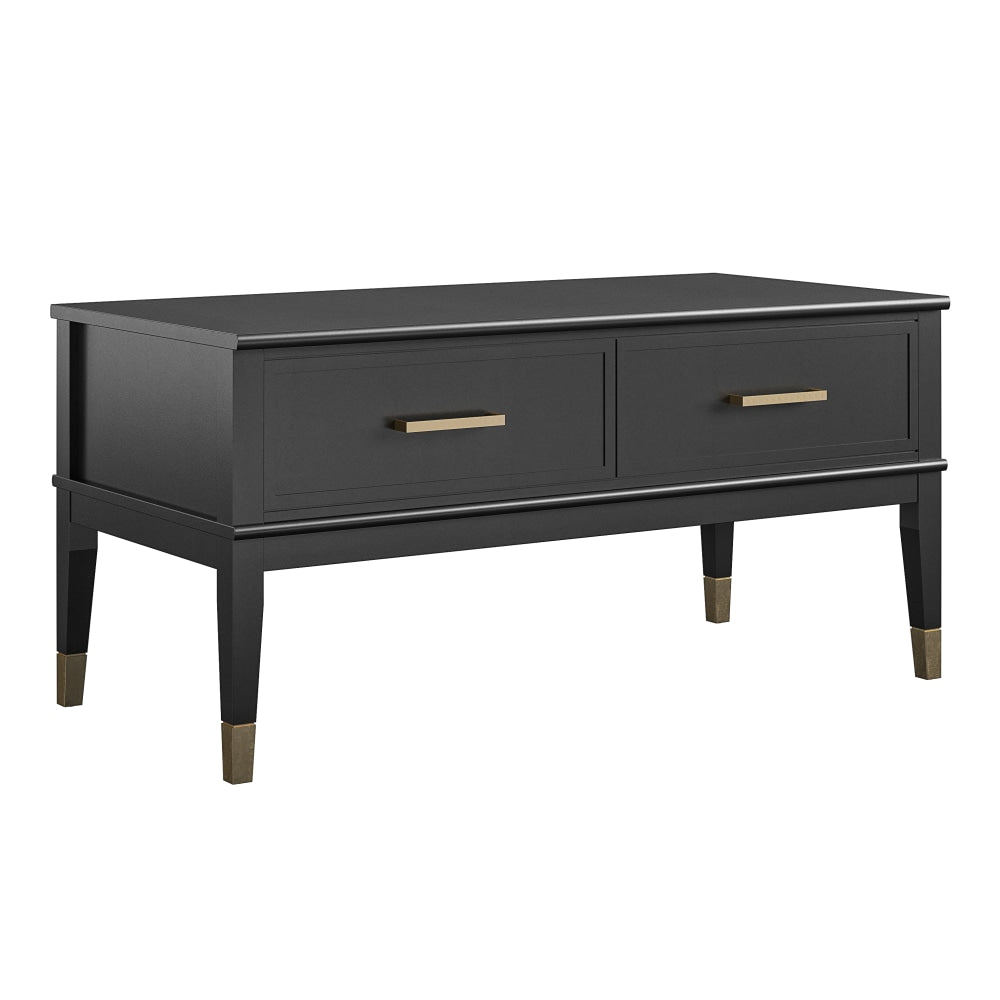 Ameriwood Home Westerleigh Lift-Top Coffee Table, 20inW x 41-5/8inW x 20-7/16inD, Black