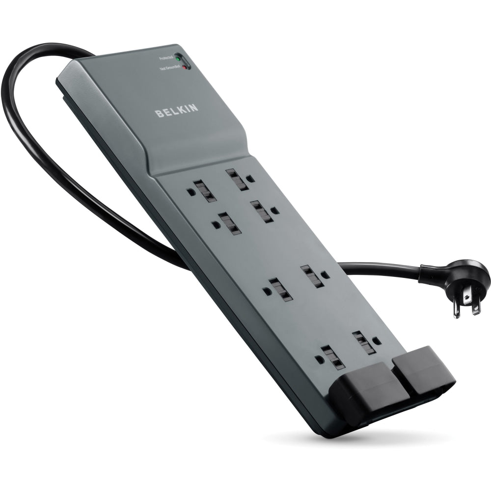 Belkin Home/Office Series Surge Protector, 8 Outlets, Phone Line Protection, 6ft Cord, 3390 Joules, Black