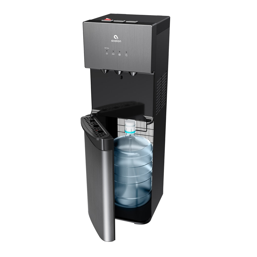 Avalon Limited Edition Hot/Cold Self-Cleaning Water Dispenser, 41inH x 12inW x 13inD, Black