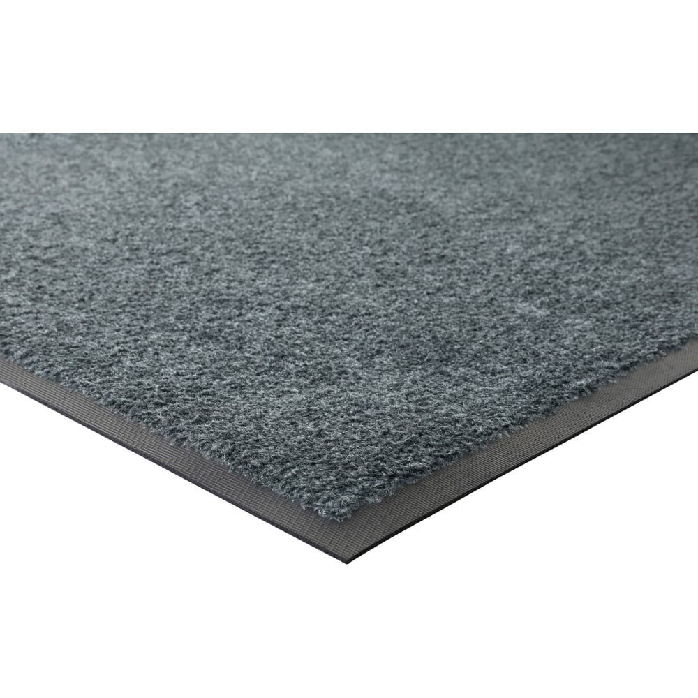 Genuine Joe Platinum Series Walk-Off Indoor Mat, 4ft x 6ft, Gray