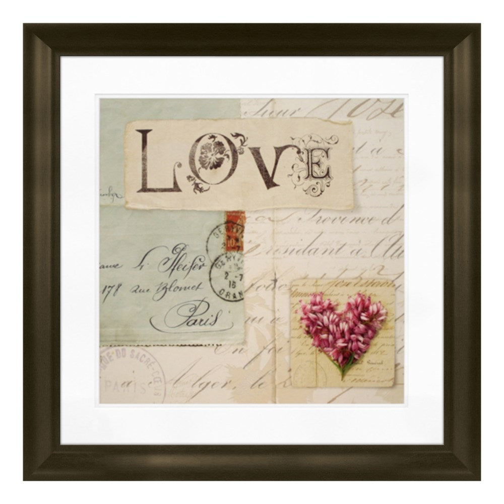 Timeless Frames Marren Framed Wall Artwork, 12in x 12in, Love