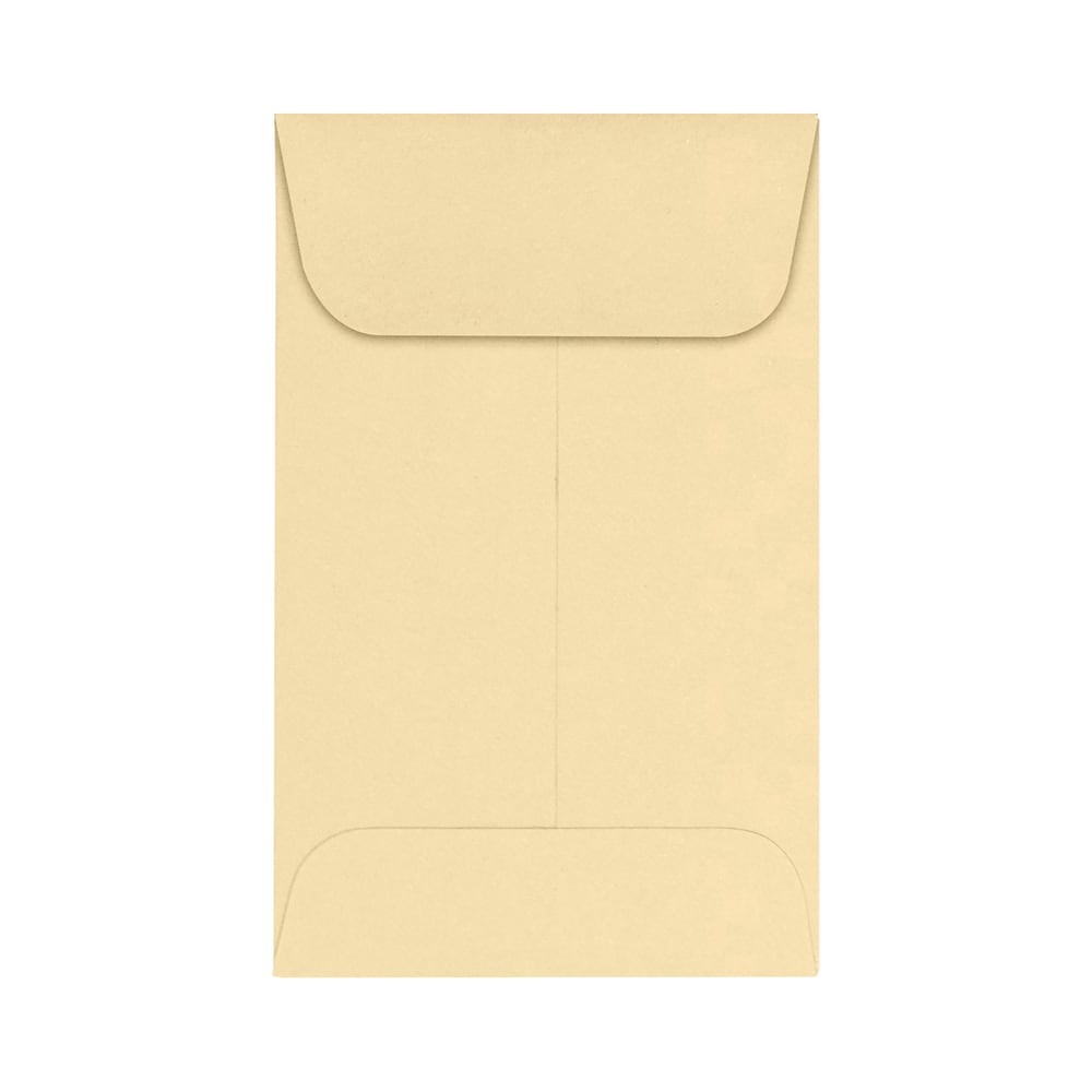 LUX Coin Envelopes, #1, Gummed Seal, Nude, Pack Of 50