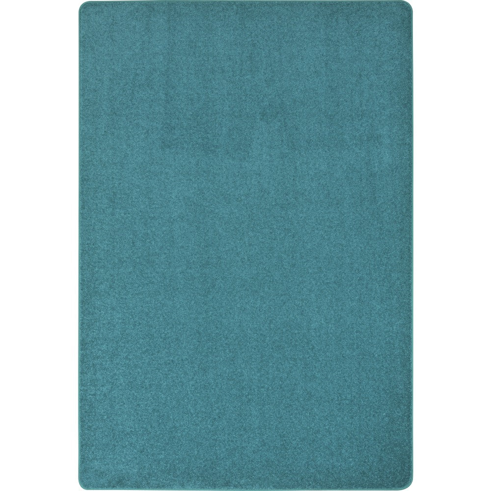 Joy Carpets Kid Essentials Solid Color Rectangle Area Rug, Endurance, 4ft x 6ft, Mint