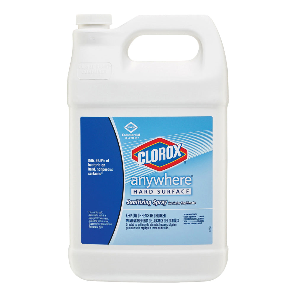 Clorox Anywhere Hard Surface Sanitizing Cleaner Spray, 128 Oz Bottle