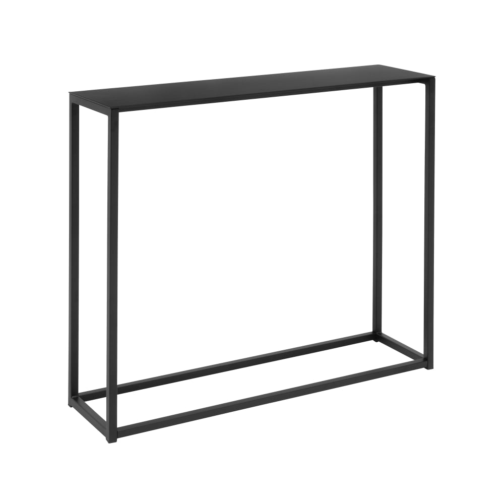 Eurostyle Montclair Console Table, 30-1/3inH x 35-4/5inW x 9-7/8inD, Matte Black