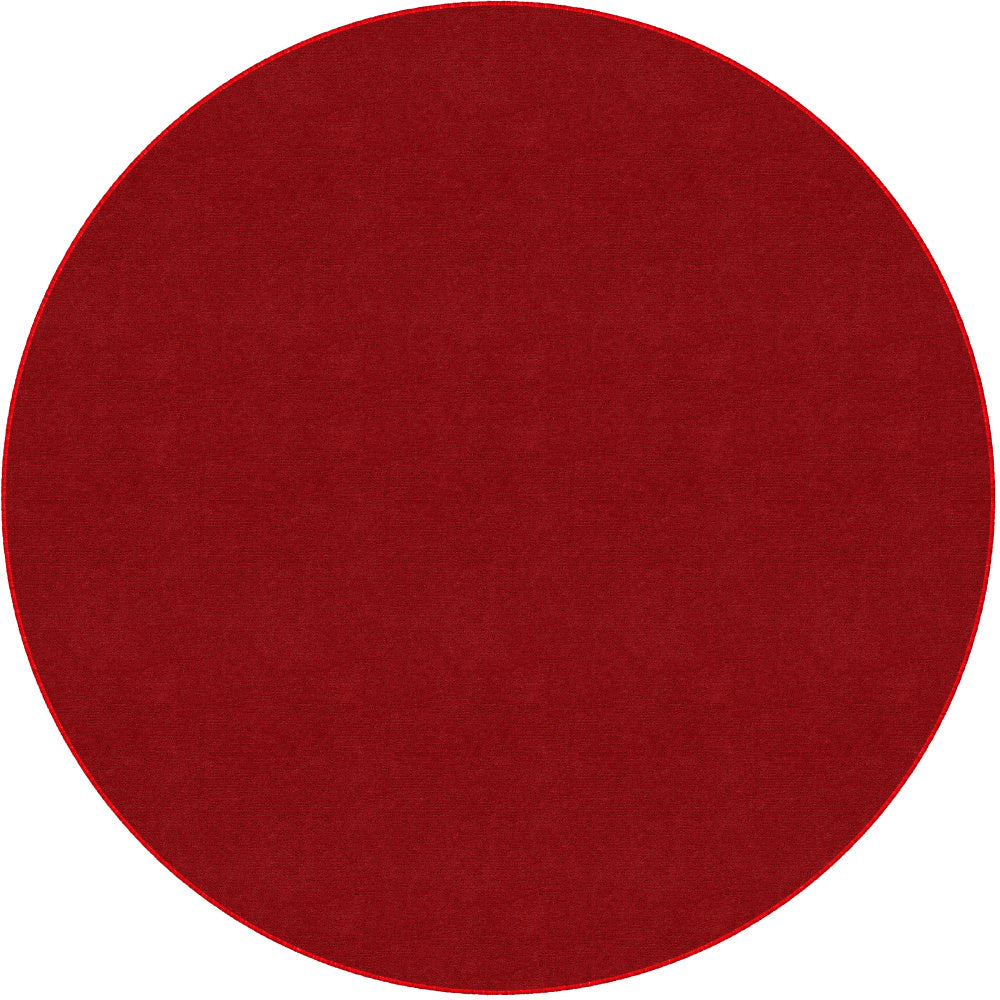 Flagship Carpets Americolors Rug, Round, 6ft, Rowdy Red