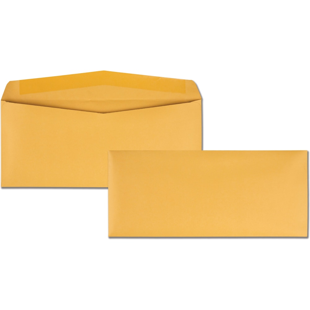 Quality Park Kraft Regular Business Envelopes - Business - #14 - 5in Width x 11 1/2in Length - 28 lb - Gummed - Kraft - 500 / Box - Kraft