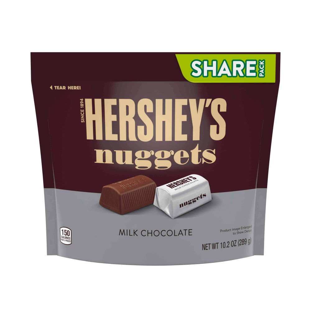Hersheys Nuggets Milk Chocolate Candy, 10.2 Oz, Pack Of 3 Bags