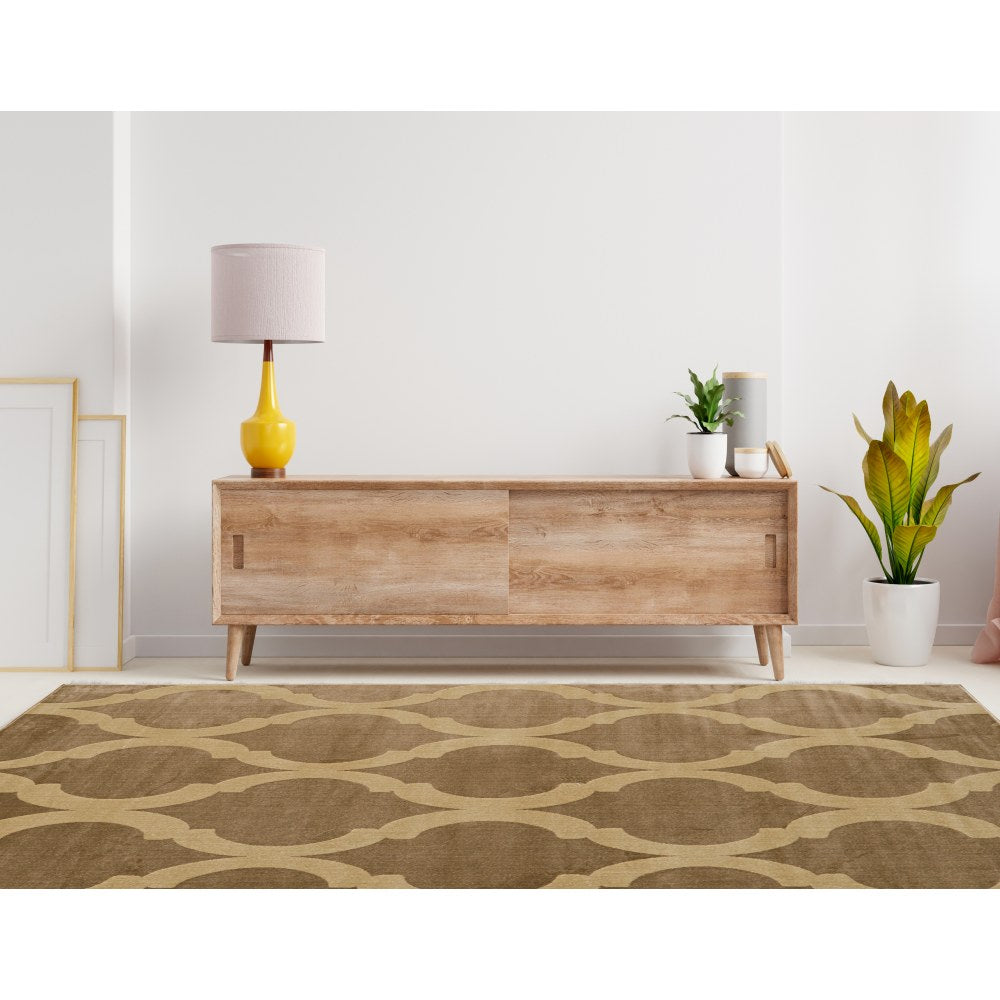 Linon Paramount Area Rug, 8ft x 10ft, Prospect Beige/Sand