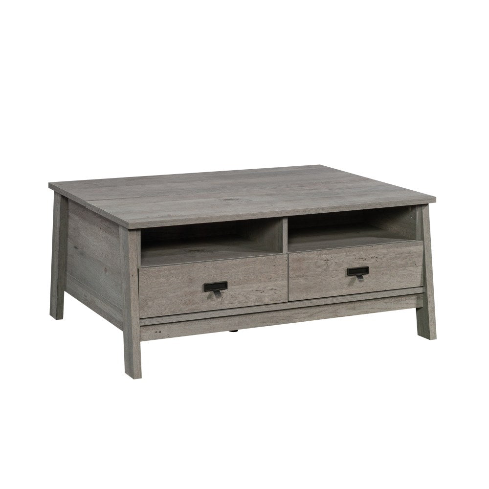 Sauder Trestle Lift Top Coffee Table, 18inH x 41-2/3inW x 32-1/8inD, Mystic Oak