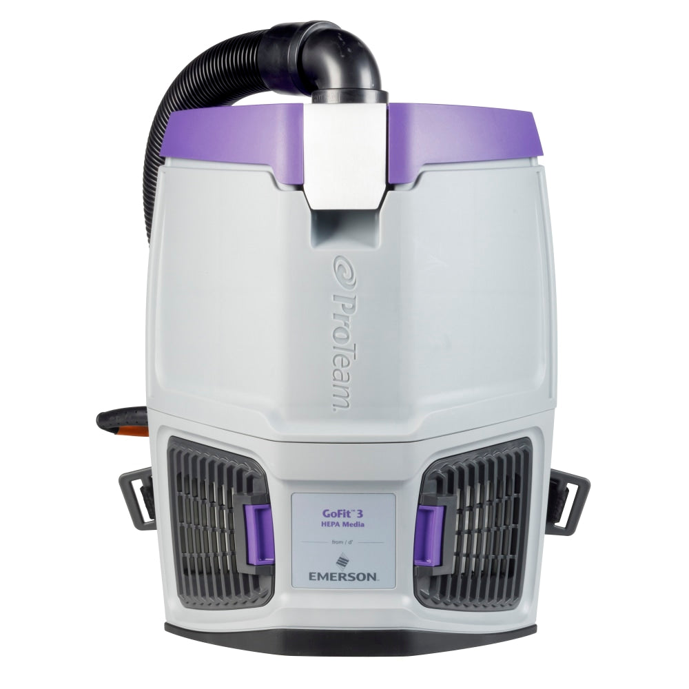 ProTeam GoFit 3 Qt Dry Pick-Up Commercial Backpack Vacuum, With Xover Performance Telescoping Wand Tool Kit
