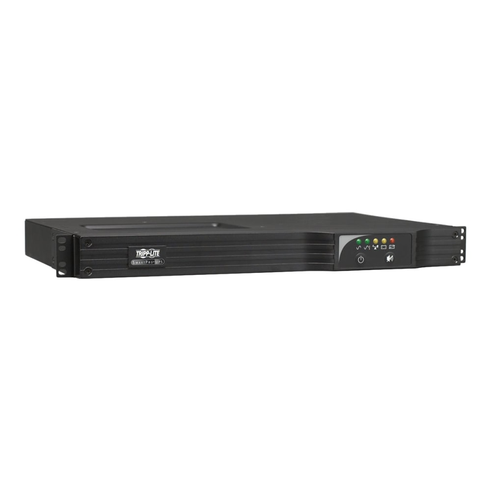 Tripp Lite UPS Smart 750VA 600W Rackmount AVR 120V Preinstalled WEBCARDLX Pure Sign Wave USB DB9 1URM - UPS (rack-mountable) - AC 120 V - 600 Watt - 750 VA - RS-232, USB - output connectors: 6 - 1U - with SNMP/Web management accessory card
