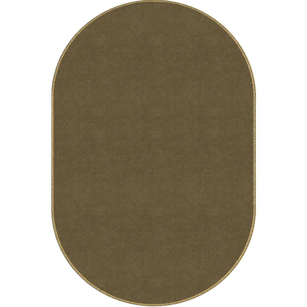 Flagship Carpets Americolors Rug, Oval, 7ft 6in x 12ft, Almond