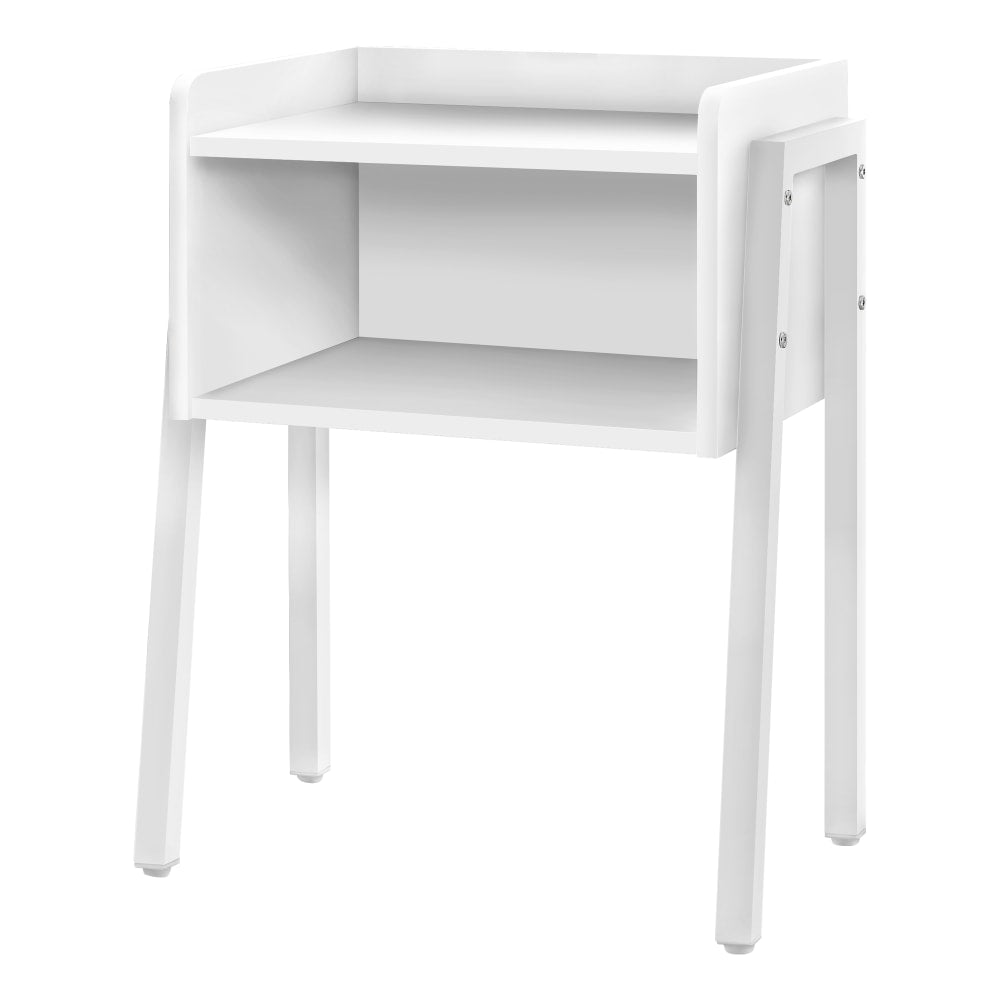 Monarch Specialties Dave Accent Table, 23-1/4inH x 18-1/2inW x 11-3/4inD, White
