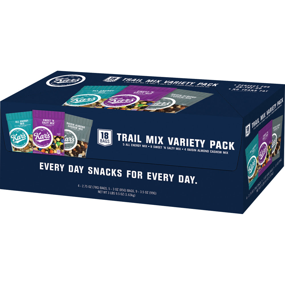 Kars Nut And Fruit Variety Pack, Box Of 18 Bags