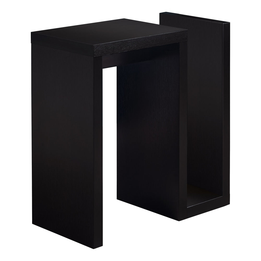 Monarch Specialties Shari Accent Table, 24inH x 23-1/2inW x 11-1/2inD, Cappuccino