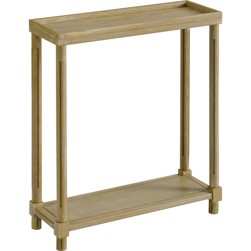 New Ridge Home Goods Harrison Narrow Side Table, 24inH x 22inW x 8inD, Oak