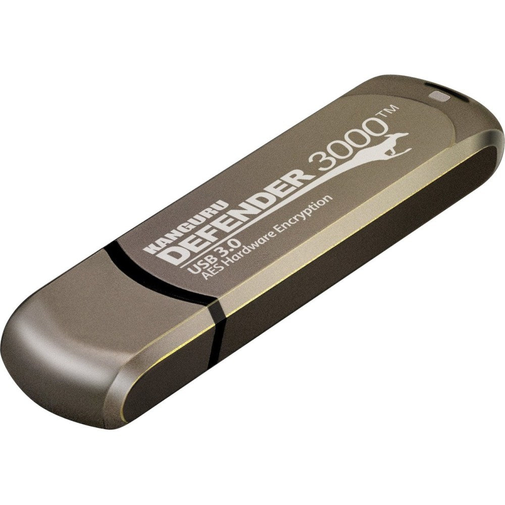 Kanguru Defender3000 FIPS 140-2 Certified Level 3, SuperSpeed USB 3.0 Secure Flash Drive, 256G - FIPS 140-2 Level 3 Certified, AES 256-Bit Hardware Encrypted, SuperSpeed USB 3.0, Remotely Manageable, TAA Compliant