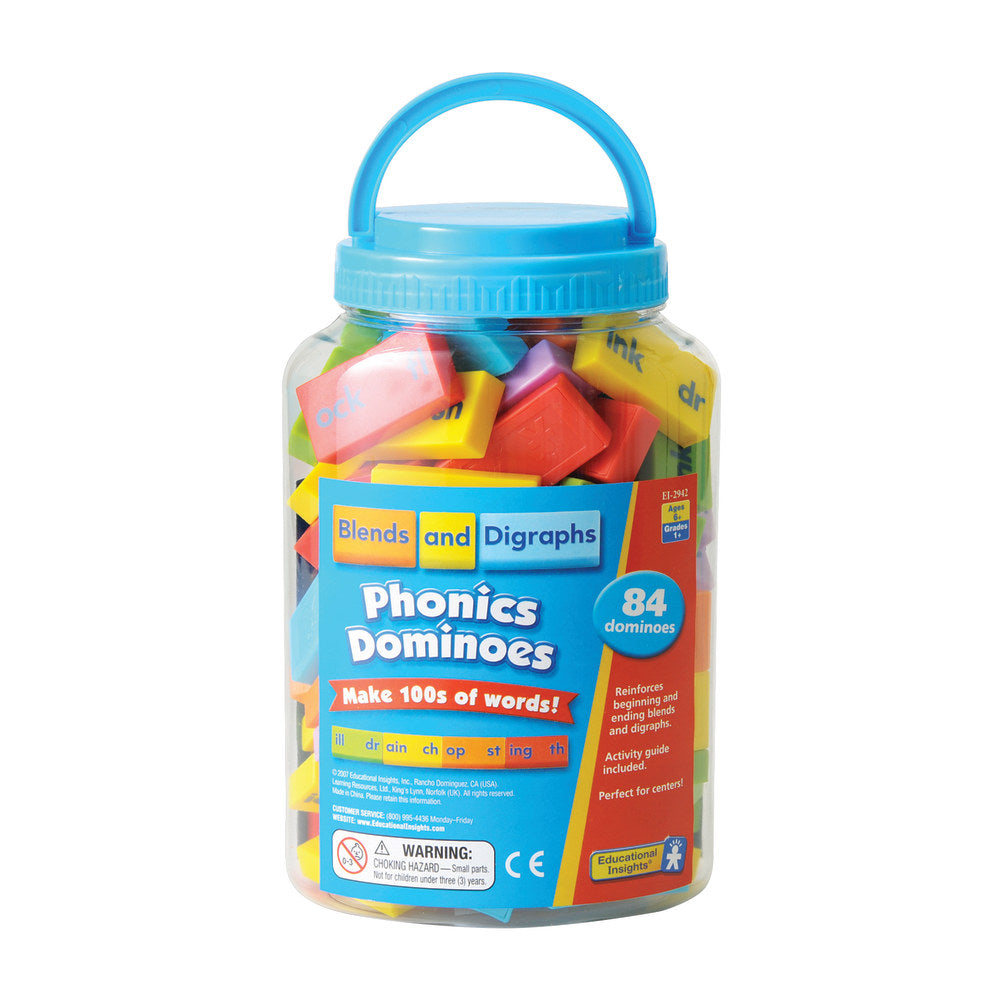 Learning Resources Blends And Digraphs Phonics Dominoes, Pack Of 84