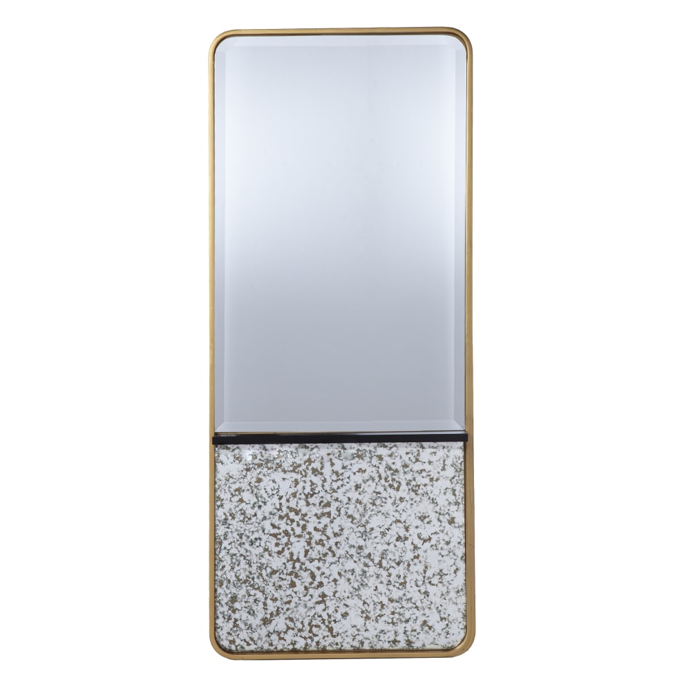 SEI Radmill Rectangular Wall Mirror, 25-1/2in x 53-1/4in, Gold/Black