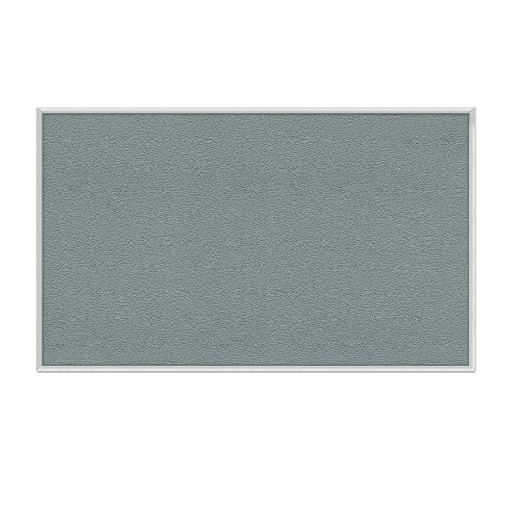 Ghent Aluminum Frame Vinyl Bulletin Board, 24inH x 36inW, Stone, Satin Frame