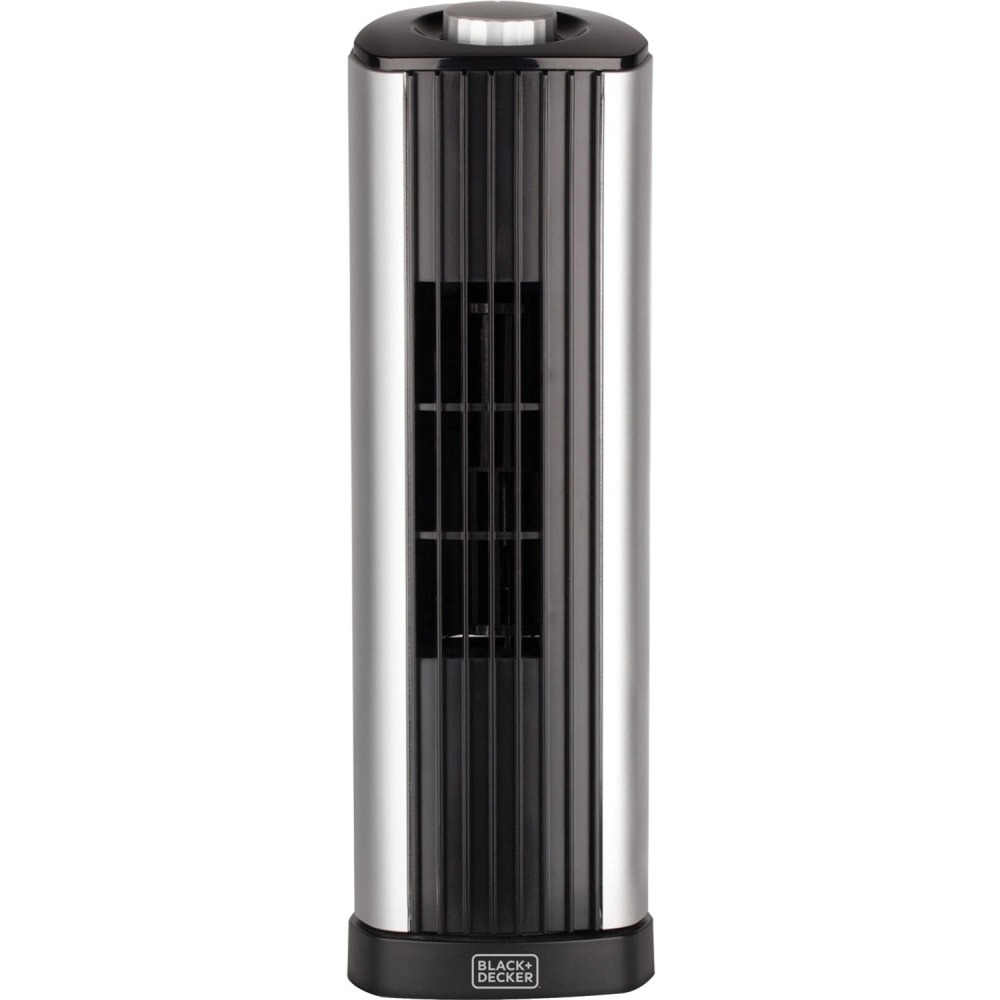 Black+Decker BFSD116B 16-Inch Dual-Blade Stand Fan - 2 Blades - 16in Diameter - 3 Speed - 90 deg. Oscillation, Air Circulation, Timer, Adjustable Height, Tilt Angle, Round Base