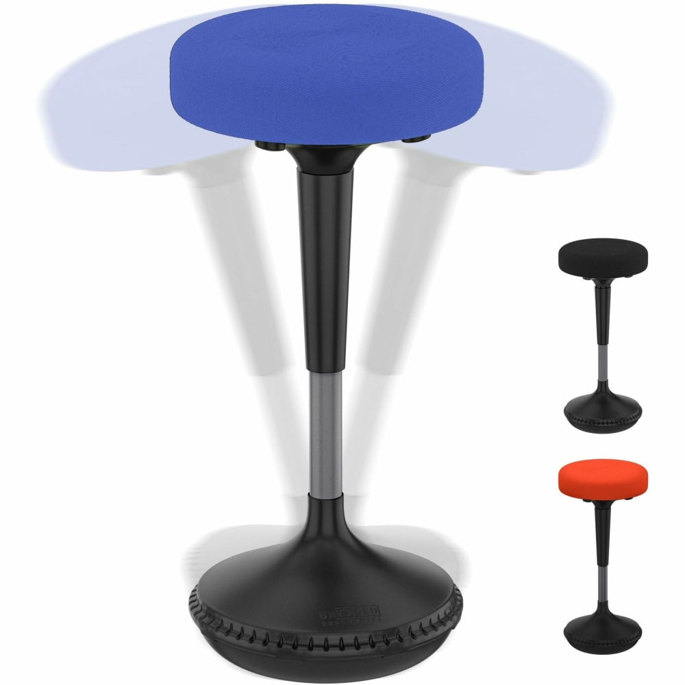 Wobble Stool Standing Desk & Balance Stool For Active Sitting Blue Adjustable Height 23-33in Sit Stand Up Perching Chair Uncaged Ergonomics