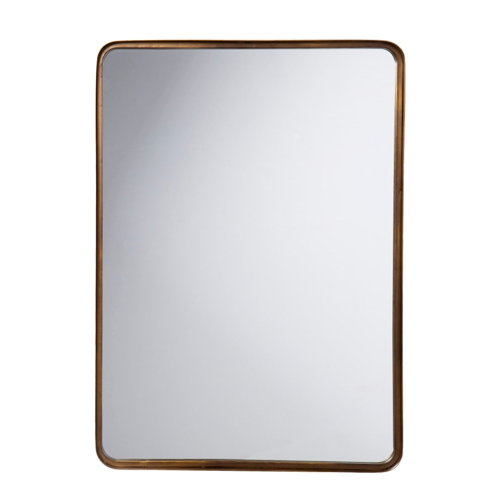 SEI Waymire Rectangular Mirror, 28inH x 28inW x 2inD, Antique Gold