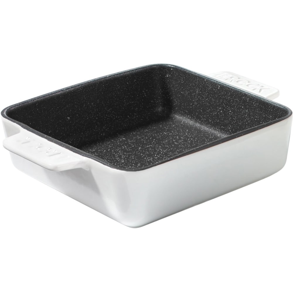 Starfrit The Rock 9x9in Ceramic Ovenware - Dishwasher Safe - Oven Safe - White - Ceramic