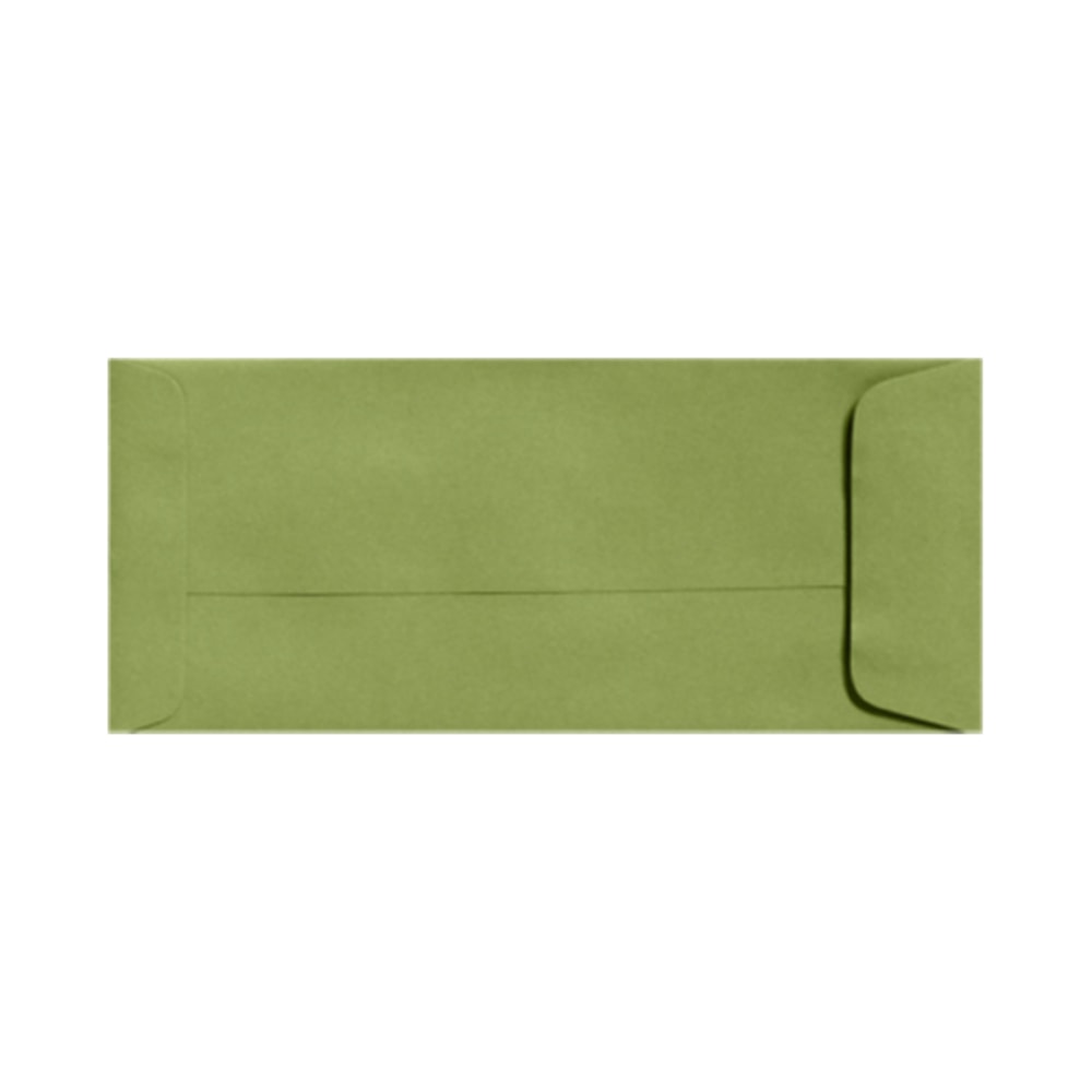 LUX Open-End Envelopes, #10, Gummed Seal, Avocado Green, Pack Of 50