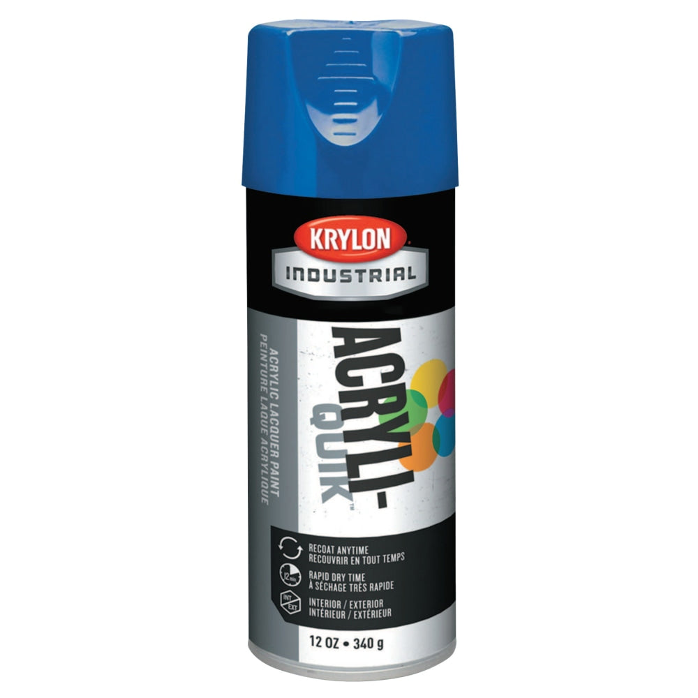 Krylon Interior/Exterior Industrial Maintenance Paint, 12 Oz Aerosol Can, True Blue